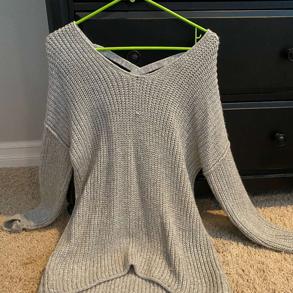 Grey oversized sweater